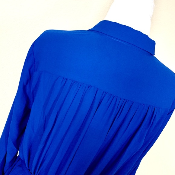 NWT BANANA REPUBLIC Crepe Long Sleeves SHIRTDRESS - Picture 5 of 8